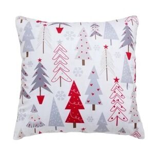 SHEIN Christmas Tree Pattern Cushion Cover in White, Size 17.7" X 17.7"​​​​​​​